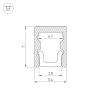 Алюминиевый профиль Arlight ARH-Micro-0507-2000 Anod 036399