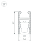 Алюминиевый профиль Arlight ARH-Micro-0510-2000 Anod 036385