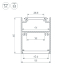 Алюминиевый профиль Arlight SL-ARC-5060-D1500-A45 White (дуга 1 из 8) 032696