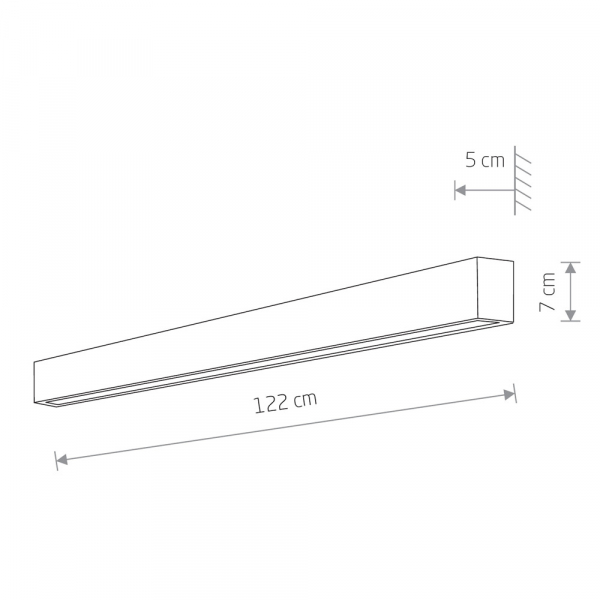 Настенный светильник Nowodvorski Straight Wall LED L 7566