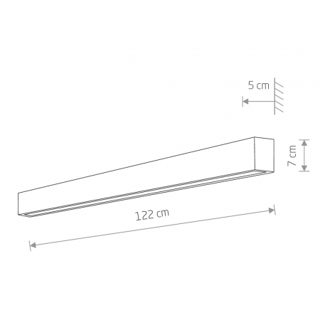 Настенный светильник Nowodvorski Straight Wall LED L 7595