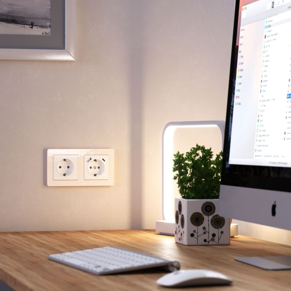 Рамка на 2 поста Werkel Acrylic айвори 4690389186288 W0022743