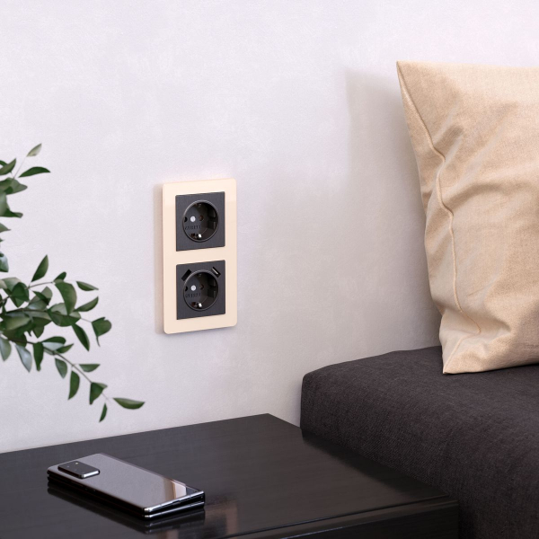 Рамка на 2 поста Werkel Acrylic айвори 4690389186288 W0022743