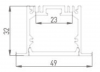 Алюминиевый профиль DesignLed LE.4932-R 010356