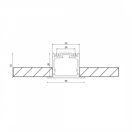 Алюминиевый профиль DesignLed LE.4932-R 010356