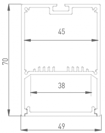Алюминиевый профиль DesignLed LS.4970-R 010370