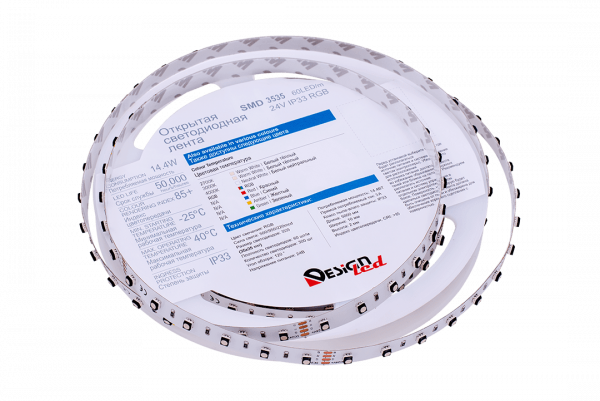 Светодиодная лента DesignLed DSG3A60-24-RGB-33 002843