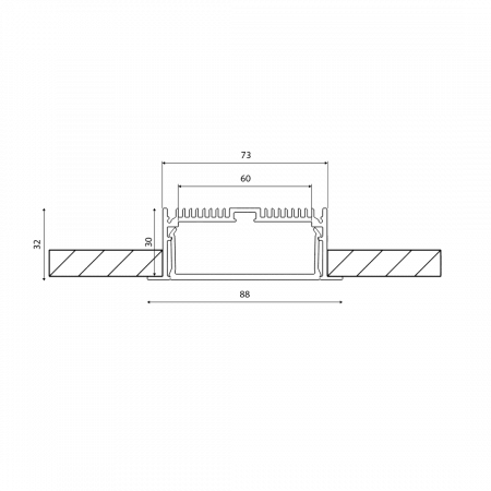 Профиль алюминиевый DesignLed LE.8832 001080
