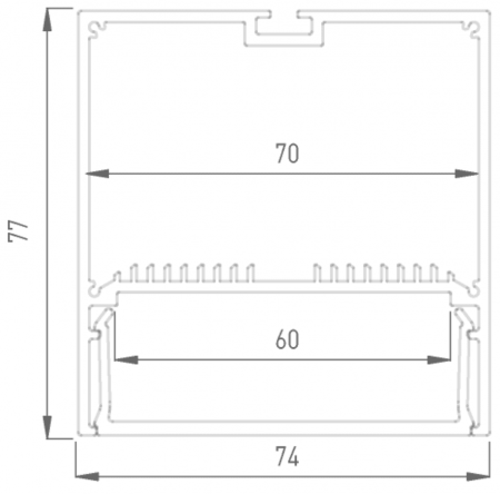 Профиль алюминиевый DesignLed LS.7477 001079