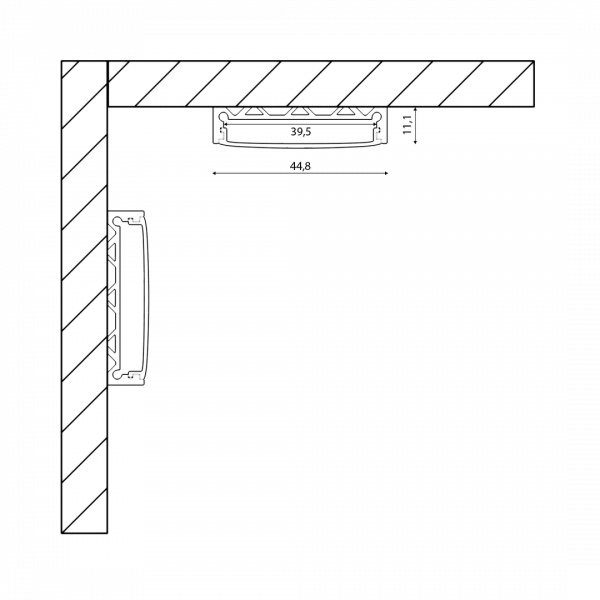 Профиль алюминиевый SWG SF-4411 001137