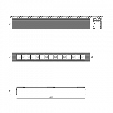Трековый светильник DesignLed SY-601223-BL-25-NW 003582