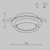 Встраиваемый светильник Maytoni Technical Hoop DL086-GX53-RD-BG