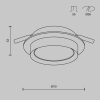 Встраиваемый светильник Maytoni Technical Hoop DL086-GX53-RD-W