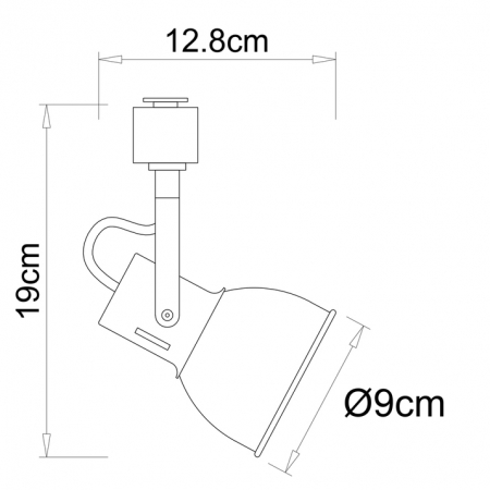 Трековый светильник Arte Lamp Jovi A1677PL-1GO