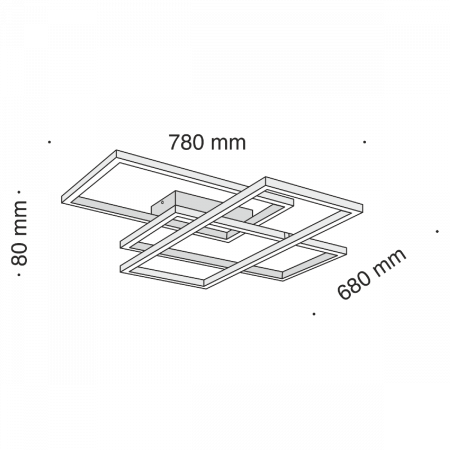 Потолочный светодиодный светильник Maytoni Line MOD015CL-L80W4K