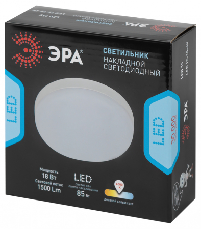 Настенно-потолочный светильник Эра LED 15-18-4K Б0054332
