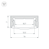 Алюминиевый профиль Arlight SL-SLIM-H7-2000 WHITE 037111