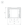 Алюминиевый профиль Arlight SL-SLIM-H13M-2000 WHITE 037108