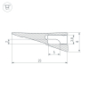 Алюминиевый профиль Arlight SL-MINI-SHELF-H8-2000 ANOD OLIVE GREY 038205