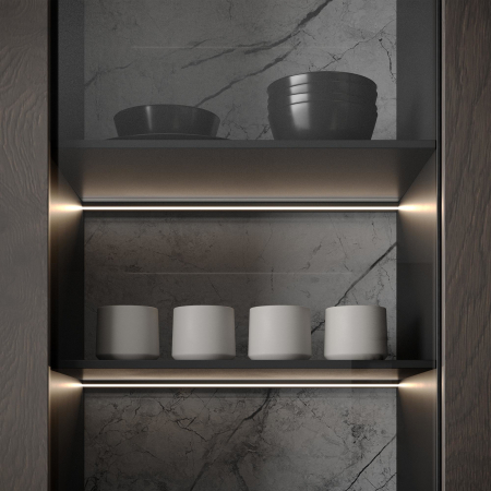 Алюминиевый профиль Arlight SL-MINI-SHELF-H9-2000 ANOD OLIVE GREY 038208