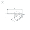 Алюминиевый профиль Arlight SL-MINI-SHELF-H9-2000 ANOD OLIVE GREY 038208