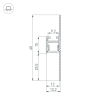 Алюминиевый профиль Arlight ARH-PLINTUS-FANTOM-2000 BLACK 038550