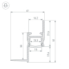 Алюминиевый профиль Arlight ARH-СEIL-S14-SHADOW-2000 WHITE 038594