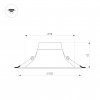 Встраиваемый светильник Arlight MS-BLIZZARD-BUILT-R102-8W Warm3000 (BK, 100 deg, 230V) 036607