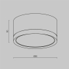 Потолочный светильник Maytoni Technical Hoop C086CL-GX53-SRD-BG