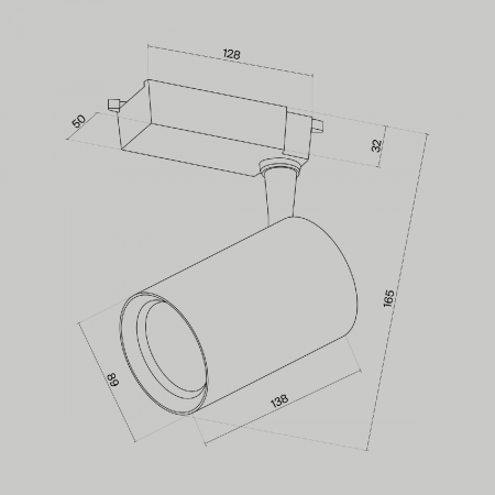 Трековый светильник Maytoni Technical Vuoro TR003-1-15W3K-M-W