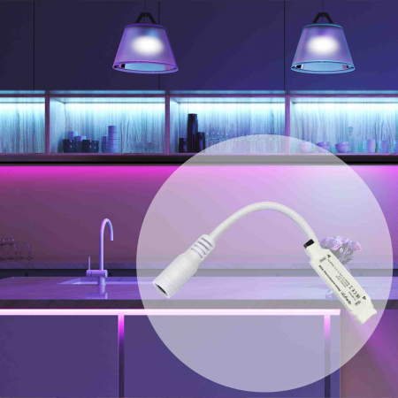 Мини-контроллер RGB Apeyron 12В 72Вт IR пульт 04-15