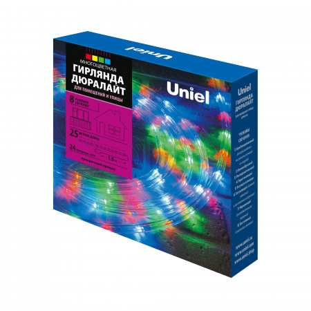 Дюралайт Uniel ULD-D50 25M/С08 IP44 MULTI UL-00008574