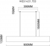 Подвесной светильник Wertmark Edda WE514.01.703