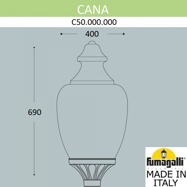 Уличный светильник Fumagalli Cana C50.000.000.AYE27