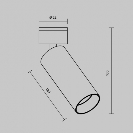 Накладной спот Maytoni Focus LED C055CL-L12W4K-W-W