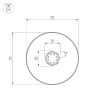 Профиль Arlight SL-ROUND-D70-360deg-2000 ANOD 037770