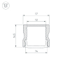 Профиль Arlight ARH-LINE-1715-2000 ANOD GOLD 039988