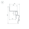 Профиль Arlight STRETCH-SHADOW-2000 BLACK A2-CONTOUR-PRO 039510