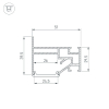 Профиль Arlight STRETCH-25-WALL-SIDE-2000 040061