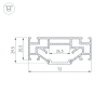 Профиль Arlight STRETCH-25-CEIL-CENTER-2000 040060