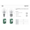 Лампа светодиодная Saffit SBG4511 шар E27 11W 2700K 55137