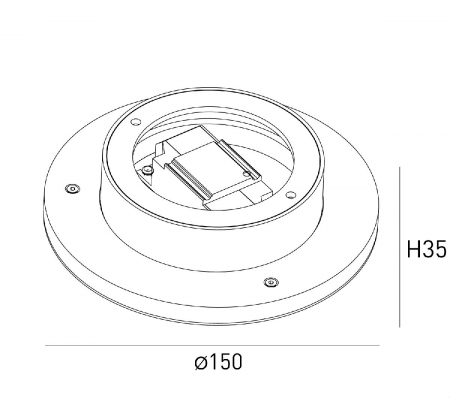 Настенный светильник Designled ML-R150-WH-WW 016549