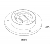 Настенный светильник Designled ML-R150-WH-WW 016549