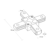 Х-образный коннектор для шинопровода Ritter Artline 59749 4