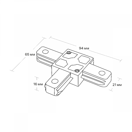 Т-образный коннектор для шинопровода Ritter Artline 59747 0