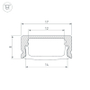 Профиль Arlight LINE-1708-2000 ANOD 040298