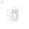 Силиконовый профиль Arlight WPH-FLEX-1018-SIDE-S10-50m WHITE 040828