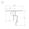 Профиль Arlight STRETCH-SHADOW-CEIL-2000 BLACK (A2-CONTOUR-PRO) 040703