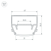 Профиль Arlight STRETCH-S-35-CEIL-CENTER-2000 (GAMMA35) 040699