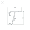 Профиль Arlight STRETCH-SHADOW-TECH-CEIL-2000 BLACK (A2-DELTA) 040704